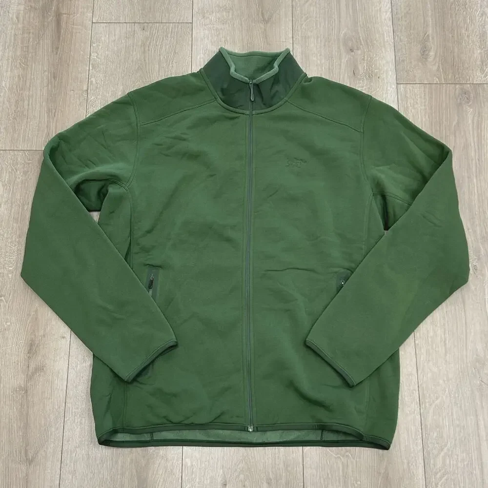 Arc'teryx Kyanite Green Fleece Zip Up Jacket size Large L SF